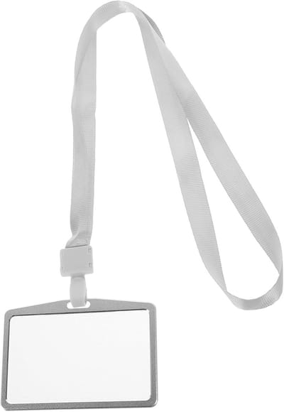 Kaarthouder met Koord - Metalen Pasjeshouder - Veilig Kaarten Bewaren - Slijtvast Aluminium - 50 x 9 cm - Zilver