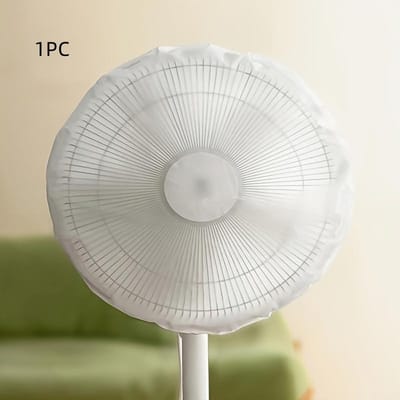 1 stuks Elektrische Ventilator Stofhoes Waterdicht Stofdicht Ventilatorhoes Waterdicht Stofdicht Ronde Ventilatorhoes Elektrische Ventilator Stofzak Hoeszak wit