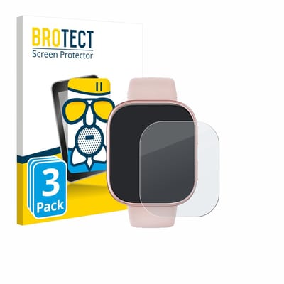 BROTECT - Screenprotector voor Doomixs Smartwatch T7 1.83" - Folie Beschermfolie Beschermglas matte 3 Stuks