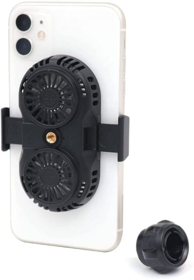 Telefoon Koeler - Mobiele Ventilator - Gaming Zonder Hitte - Dubbele Ventilator - 4-6.5 Inch - Zwart