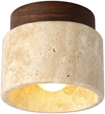 Novendo Goods – Plafondlamp Japandi stijl – Wabi Sabi - Plafonnière - Moderne opbouw downlight voor in huis - 110-220V Energiezuinig design