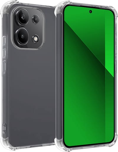 Hoesje Geschikt voor Xiaomi Redmi Note 13 4G - Sterk & Shockproof - Siliconen Case - Back Cover - Telefoon Hoes Shock Proof - Transparant