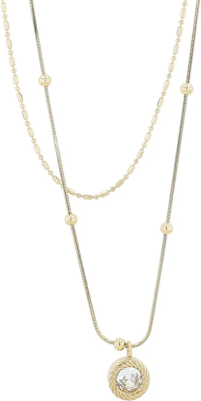 AKZENT Akzent damesketting met hanger "Derly" dames waterbestendig - Edelstahl verguld