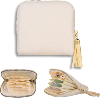 Kleine Reiskosmetiekoffer van Zacht Velvet, Organisator voor Sieraden, Armbanden, Oorbellen en Kettingen, Krasbestendig en Draagbaar voor Reizen en Dagelijks Gebruik