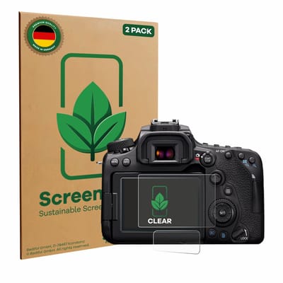 2 Stuks Screenprotector voor Canon EOS 90D - Hoogwaardige Beschermfolie transparant