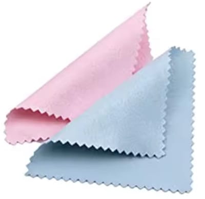 CHPN - Brillendoekjes - Schoonmaakdoekje voor bril - Microvezel doekjes - 2 stuks - Roze en blauw - Vieze bril - 15/15CM