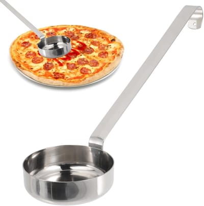 Multifunctionele lepel voor het nauwkeurig meten van pizza saus, duurzaam en gemakkelijk te reinigen, ideaal voor gastronomie en koken