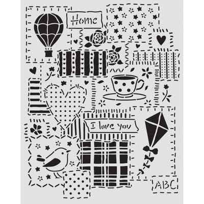 Sjabloon "Family - Patchwork"