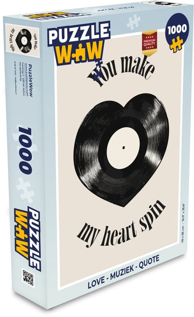Puzzel Love - Muziek - Quote - Legpuzzel - Puzzel 1000 stukjes volwassenen