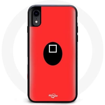 Coque - Squid Game - Iphone XR - Souple - Rouge - Motif Triangle