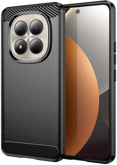 Hoesje geschikt voor Xiaomi Redmi Note 15 Pro 4G - Techsuit Carbon Silicone Back Cover - Zwart