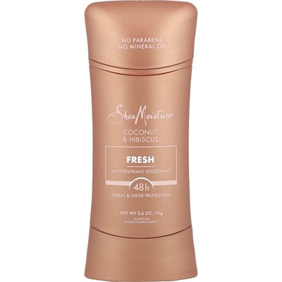 SheaMoisture, Antiperspirant Diodorant, Fresh, Coconut & Hibiscus, 2.6 oz (74 g) brown
