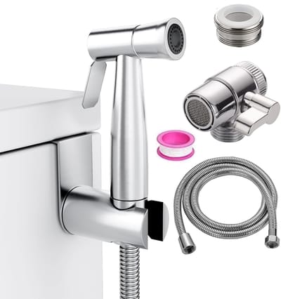 bidet-bidet handdouche-bidet wc-Toilet Sprinkler Handheld Sprinkler Kit - Eenvoudig te installeren-Met kraandispenser, slang en haak