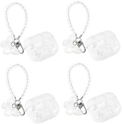 Oortelefoonhoesjes - Oordopjes Beschermers - Veilig Opbergen - Met Haakje - 4 Stuks - Gemengde Kleuren