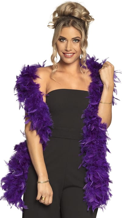 Boland - Verenboa 80 g paars Paars - Volwassenen - Unisex - Showgirl - Glitter and Glamour