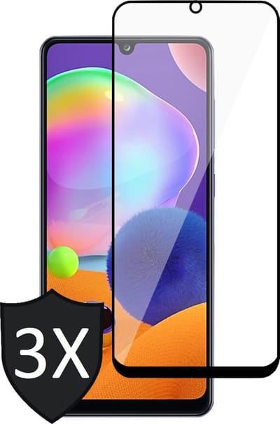 Screenprotector geschikt voor Samsung Galaxy A31 - 3x FullGuard Glas Screen Protector