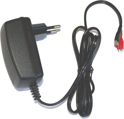 Acculader - Druppellader Batterijlader - Accu Onderhoud - Automatische Laadcyclus - 12 Volt - Zwart