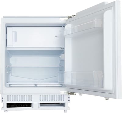 Exquisit UKS130-4-080E - Inbouwkoelkast - 111 liter - Wit - Zeer stil: 39dB - Met vriesvak - Sleepdeur