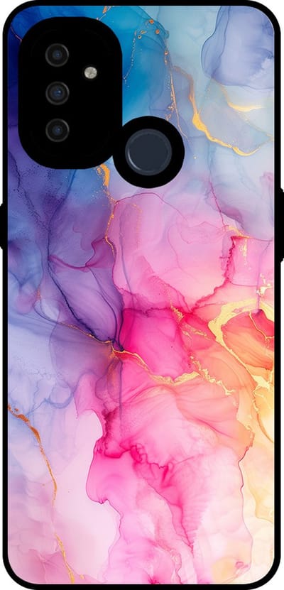 Smartphonica Telefoonhoesje Geschikt voor OnePlus Nord N100 met marmer opdruk - TPU backcover case marble design - Regenboog geschikt voor OnePlus Nord N100