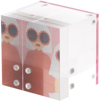 HomeBound by KY | Fotokubus Prisma roze | Fotokubus | 5x5x4,5cm