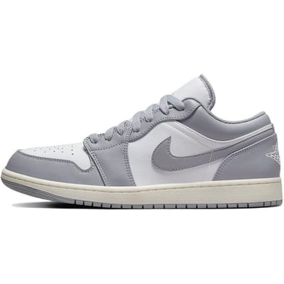 Air Jordan 1 Low Vintage Grijs Heren Sneakers Stealth Wit Zeil 553558-053 49.5