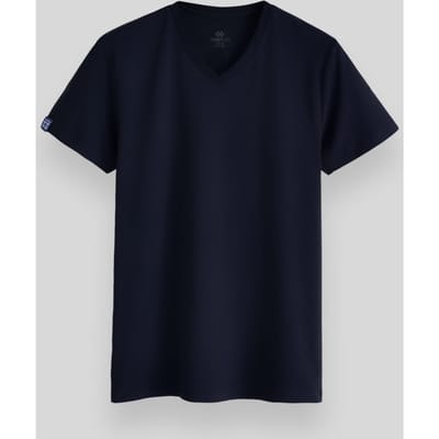 Heren V-hals Korte Mouw T-shirt