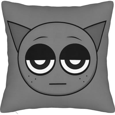 Sprunki Sky Vierkante Kussensloop Cartoon Anime Game Kussenhoezen Grappige Decoratieve Polyester Kussensloop voor Stoel 45x45cm 45x45cm