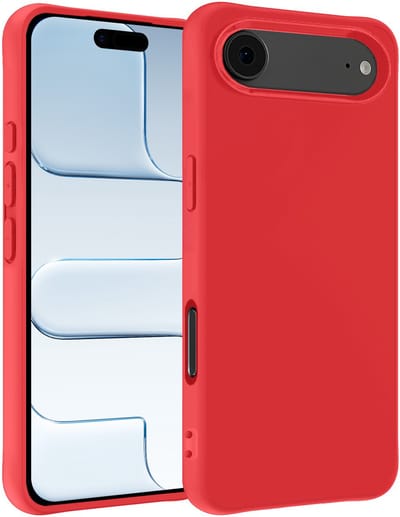 Hoesje - Geschikt voor Apple iPhone Air - Sterk & Shockproof - Siliconen Case - Hoes Cover - Telefoonhoes - Rood