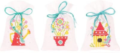 Kruidenzakje kit Lente set van 3 - Vervaco - PN-0164179