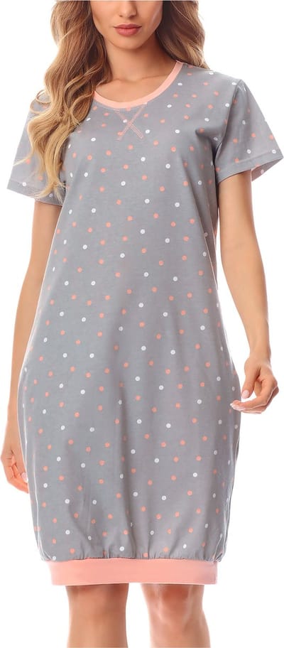 Merry Style Dames Pyjama - Korte mouwen – Katoen – Grijs/stippen – S - MS-MS10-184-ND