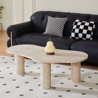 Milton & Oldbrook Salontafel 140 cm Sorano Travertinlook