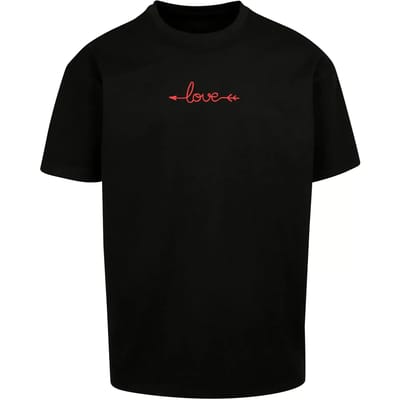 Oversized T-shirt Merchcode Hugs & Love - Love Arrow