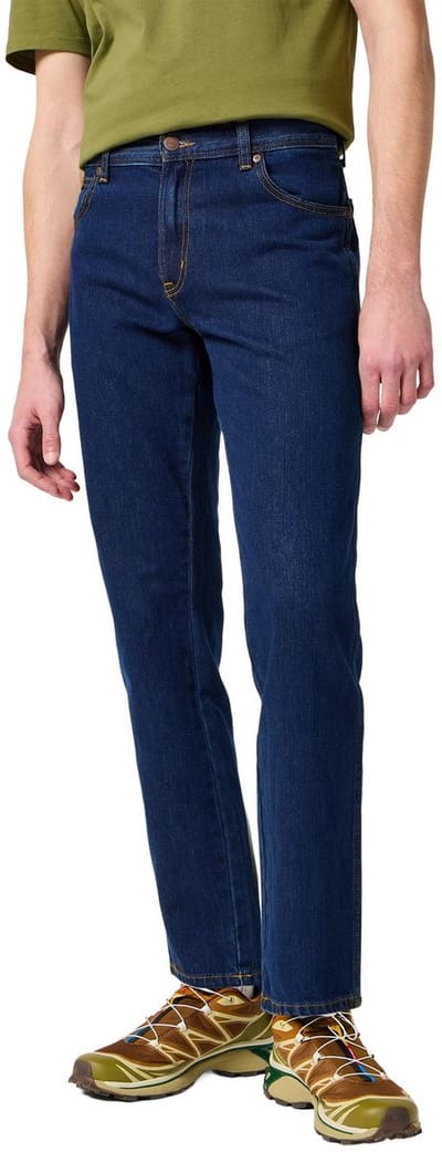 Wrangler Heren Jeans Broeken regular/straight Fit Blauw 50W / 32L Volwassenen