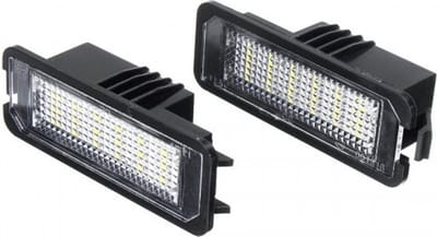 LED Kentekenverlichting set geschikt voor VW Volkswagen Golf 4 Golf 5 Golf 6 Golf 7 GTI GTD R R32 R20 R line Bora Eos Lupo Beetle Passat Phaeton Polo 5 6R 6C Scirocco Touareg Tiguan CANBUS LED Kenteken lampen set verlichting units 6000K wit licht