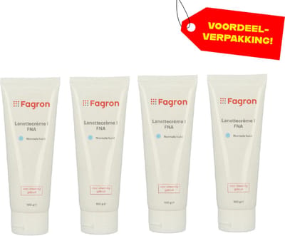 Fagron Lanettezalf FNA - 4x100 ml voordeelverpakking