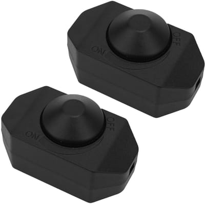 Dailygoody - Rotary Dimmer Schakelaar - Handmatige Lichtregeling voor Tafellampen en Hanglampen - Zwart - Verlichting - Flexibele lichtsterkte - Gesch...