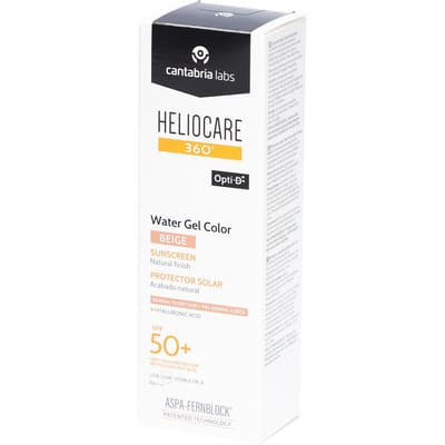 Heliocare 360 ° Water Gel Color Beige SPF50+ Zonnebescherming met natuurlijke finish 50