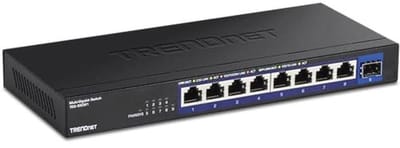 9-poorts onbeheerde 2.5G-switch met 10G SFP+-poort en wandmontage