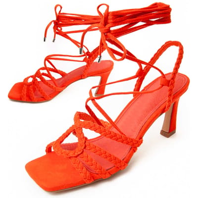 SanSandalia Con Tacon Para Mujer.  Montevita  Sanndal8  91718 36 oranje