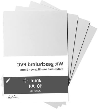 PVC Schuimplaten - Kunststof Platen - Hobby & Knutselen - Glad Oppervlak - A3 Formaat - Wit