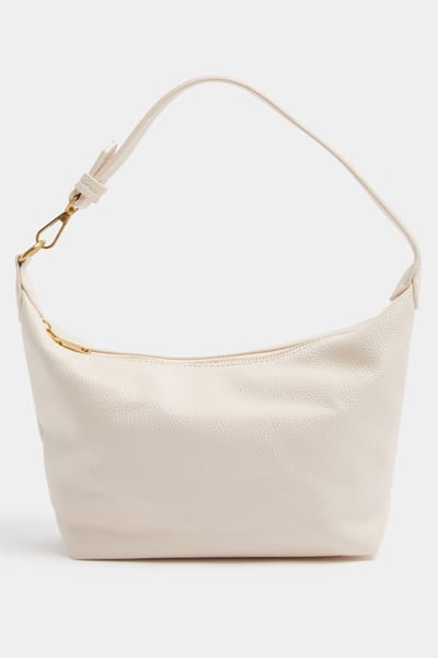 Yours Crème Schoudertas Van Imitatieleer Met Sloucheffectsize One Size