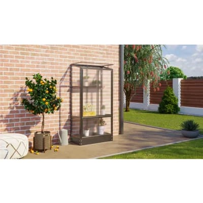 Vitavia Tuinkas Polis 350 - Polycarbonaat 4mm - Zwart - 81x43x166cm