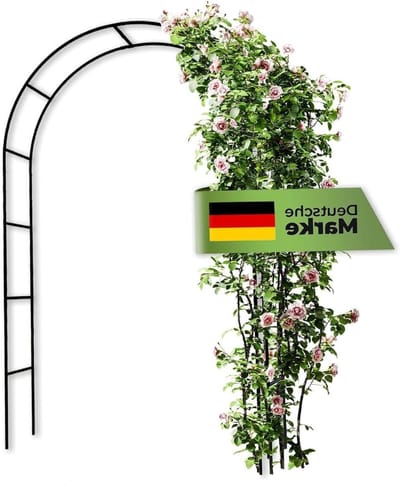 Rozenboog Metaal - Tuinboog Priëel - Planten Ondersteunen - Extra Stabiel Weerbestendig - 240 x 140 x 37 cm - Groen