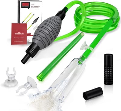 Nexvo®Aquarium Stofzuiger - Bodemreiniger - Gravel Cleaner – Groen - ‎29x 16x 8cm; 420 g