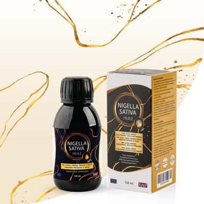 Nigella Sativa Olie 100% Puur – 125 ml | Zwarte Komijn | Koudgeperst | Inwendig & Uitwendig | Vegan | Zonder toevoegingen | GMP ISO-gecertificeerd