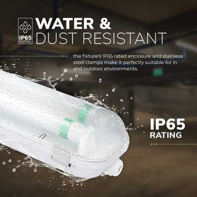 LED TL armatuur 120cm dubbel - T8 (G13) - 36 Watt 5760 lumen (160lm/W) - 6000K daglicht wit (860) - Koppelbaar - Flikkervrij - IP65 waterdicht - LED TL Lamp