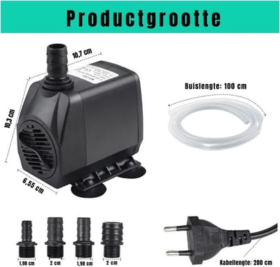 RWB® Dompelpomp Zwembad - Dompelpomp - Dompelwaterpomp - 2500L - 45Watt