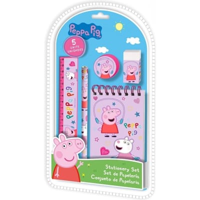 Peppa Pig schrijfwarenset - 5 delig