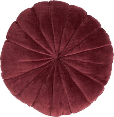 Flower Mattress Bordeau | 40CM Diameter | Sierkussen Voor Woonkamer Of Slaapkamer | Rond Sierkussen