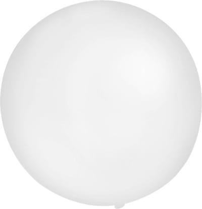 Ballonnen wit 24 inch = 61cm, 10 stuks.
